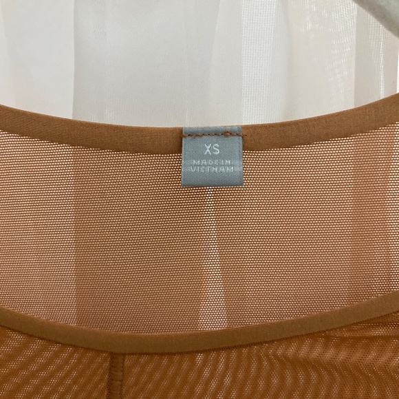 Mame Kurogouchi Uniqlo long sleeve brown mesh shirt - Picture 6 of 7